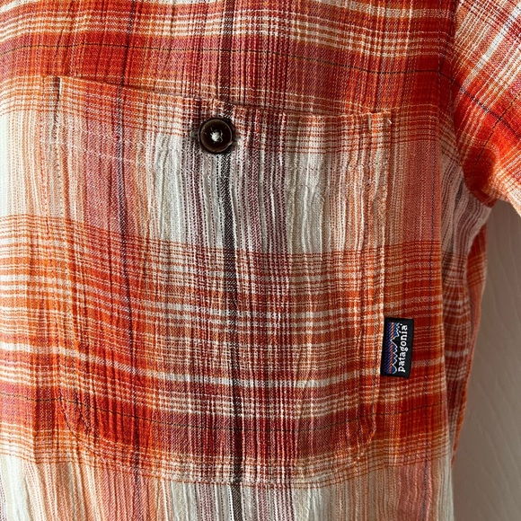 Mens Patagonia Organic Cotton Short Sleeve Button Up Shirt Medium - Picture 7 of 8